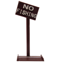 Schild "No Fishing"